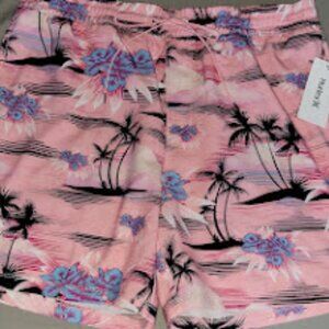 Men's Hurley Swimsuit, Size XL, Pink Tropical Print, Brand-new